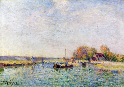 Il canale, 1884 da Alfred Sisley